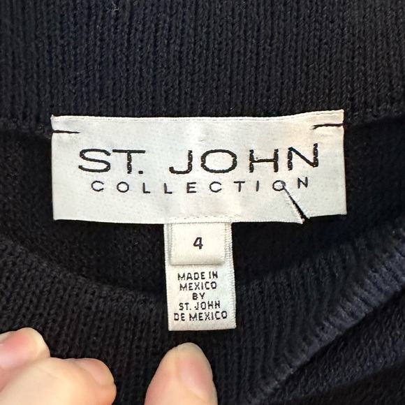 ST JOHN COLLECTION MADE IN MEXICO WOOL BLEND KNIT SANTANA SKIRT SIZE 4 - Picture 3 of 5